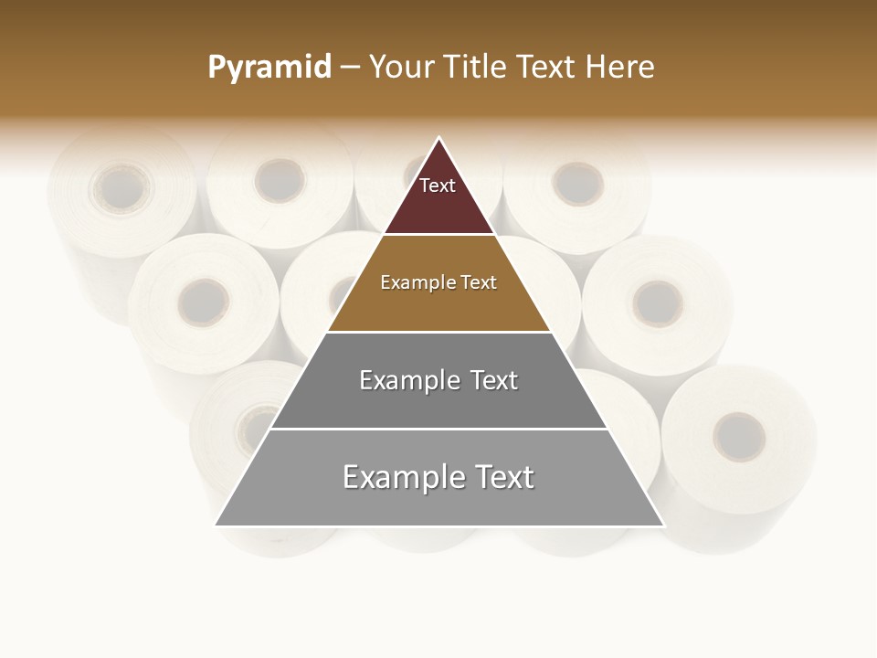 A Group Of Rolls Of Toilet Paper On A White Background PowerPoint Template