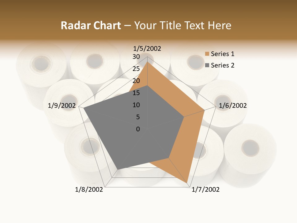 A Group Of Rolls Of Toilet Paper On A White Background PowerPoint Template