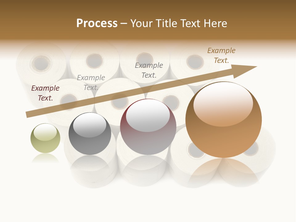 A Group Of Rolls Of Toilet Paper On A White Background PowerPoint Template