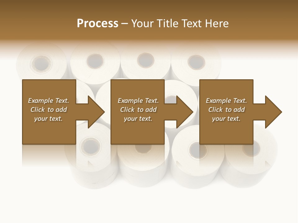 A Group Of Rolls Of Toilet Paper On A White Background PowerPoint Template