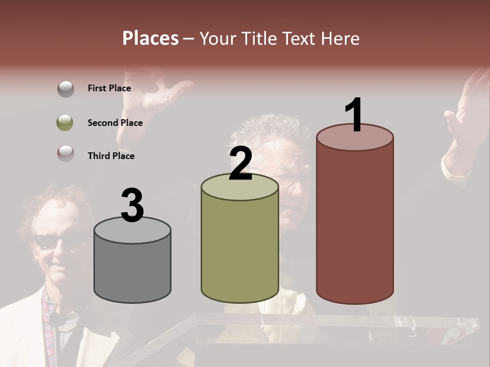 A Man Giving A Speech At A Podium PowerPoint Template