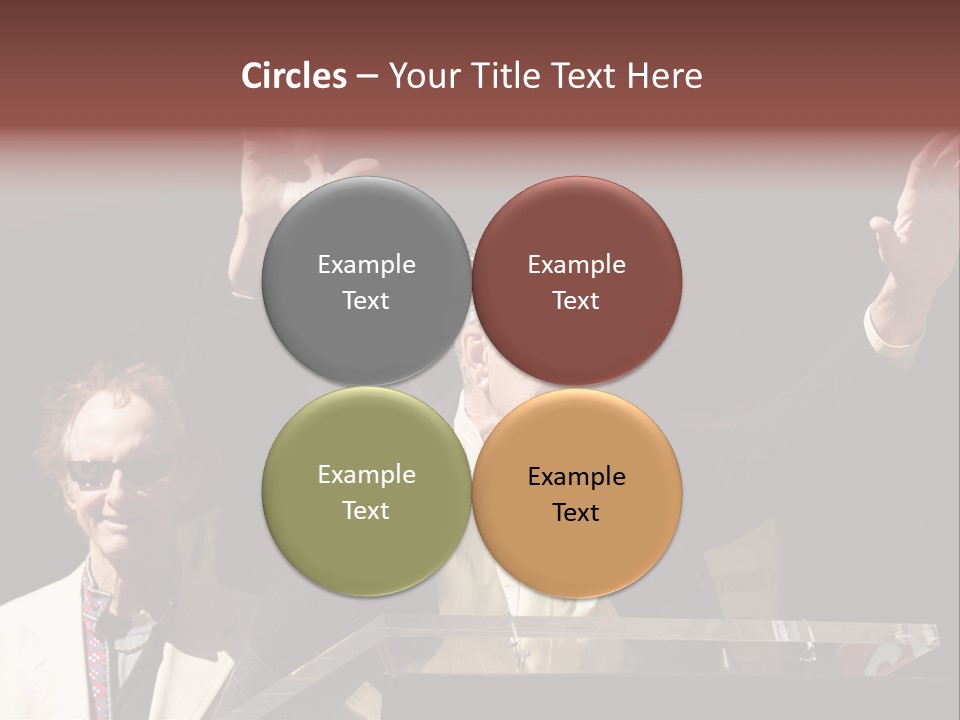 A Man Giving A Speech At A Podium PowerPoint Template