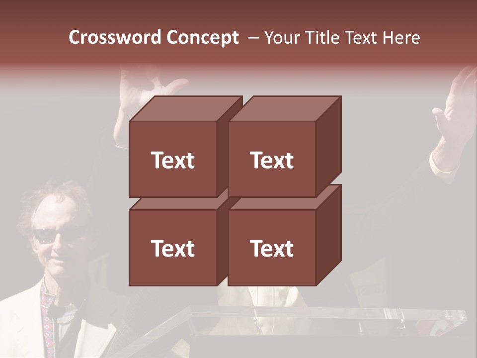 A Man Giving A Speech At A Podium PowerPoint Template