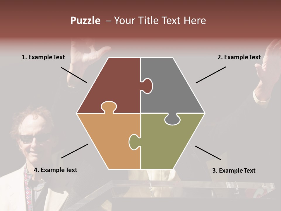 A Man Giving A Speech At A Podium PowerPoint Template