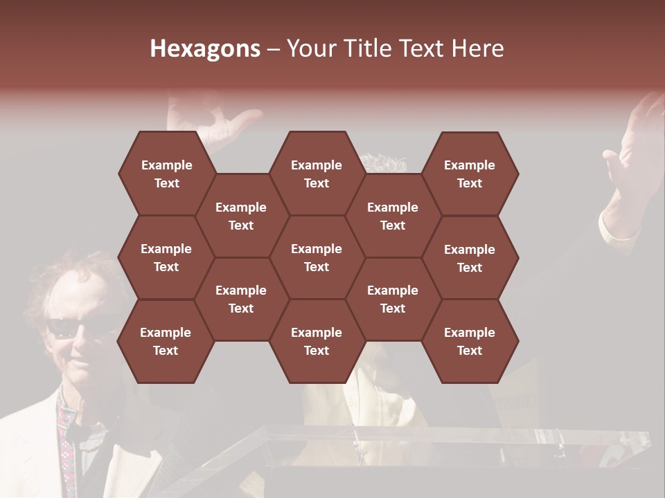 A Man Giving A Speech At A Podium PowerPoint Template