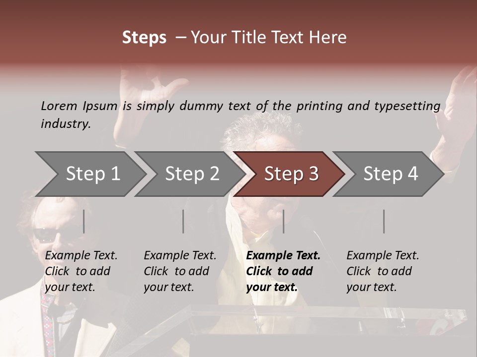 A Man Giving A Speech At A Podium PowerPoint Template