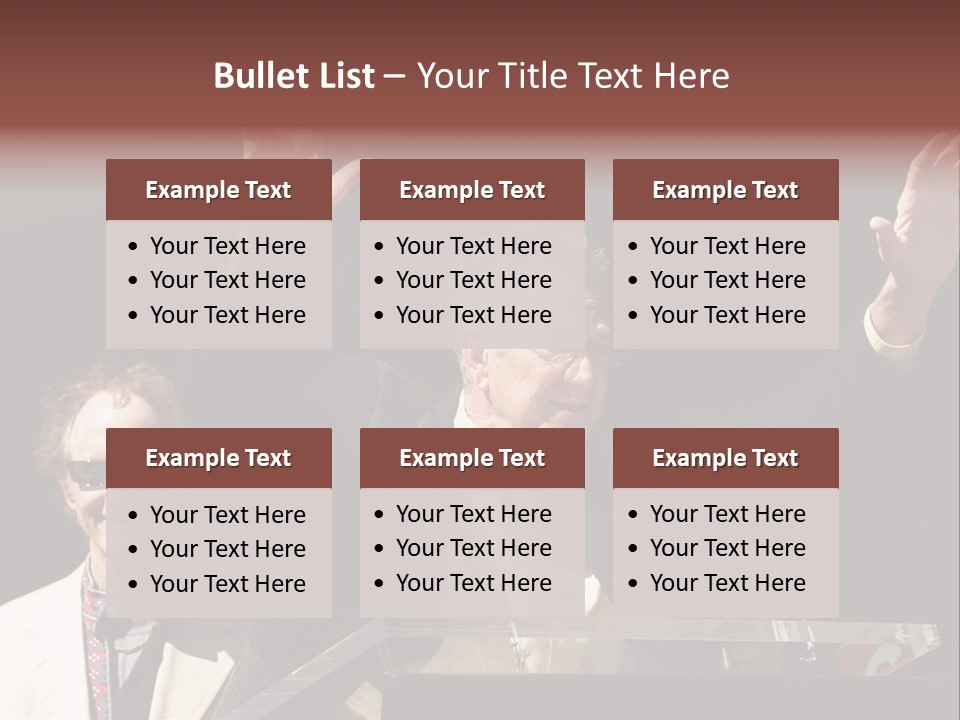 A Man Giving A Speech At A Podium PowerPoint Template