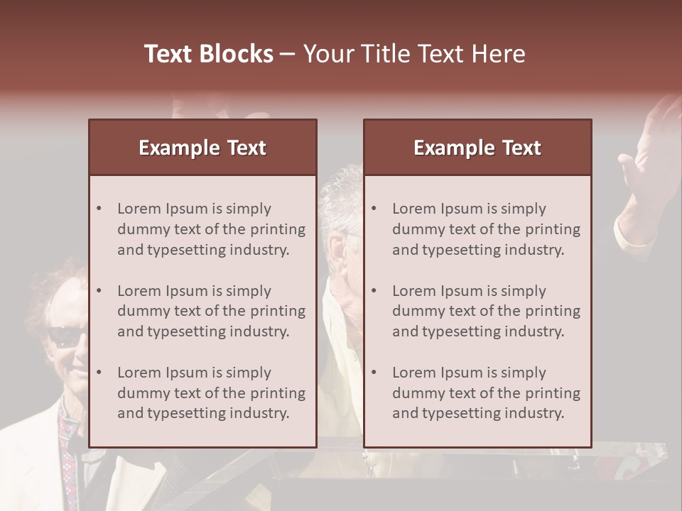 A Man Giving A Speech At A Podium PowerPoint Template