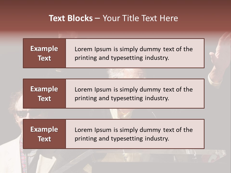 A Man Giving A Speech At A Podium PowerPoint Template