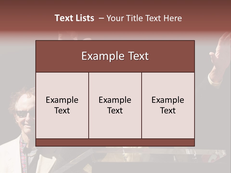 A Man Giving A Speech At A Podium PowerPoint Template