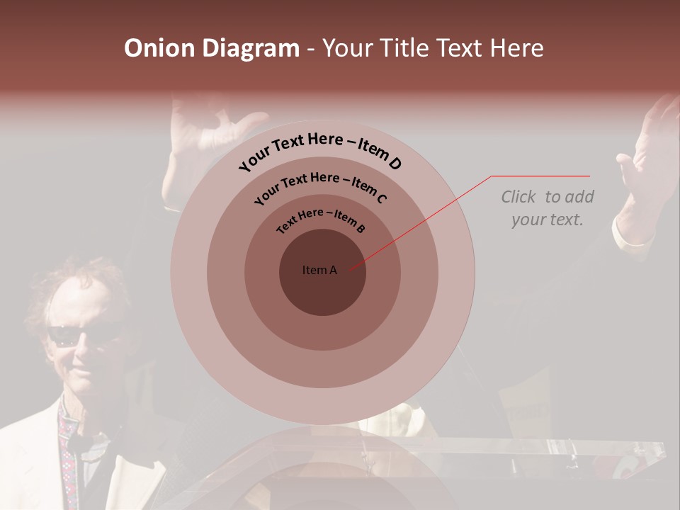 A Man Giving A Speech At A Podium PowerPoint Template