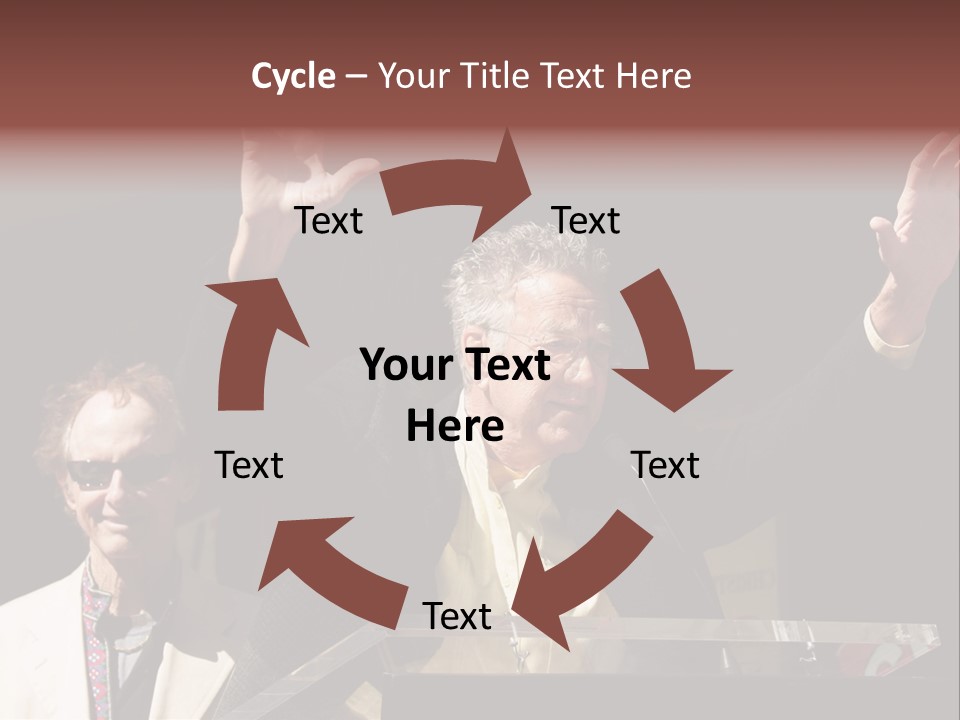 A Man Giving A Speech At A Podium PowerPoint Template