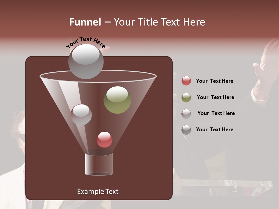 A Man Giving A Speech At A Podium PowerPoint Template
