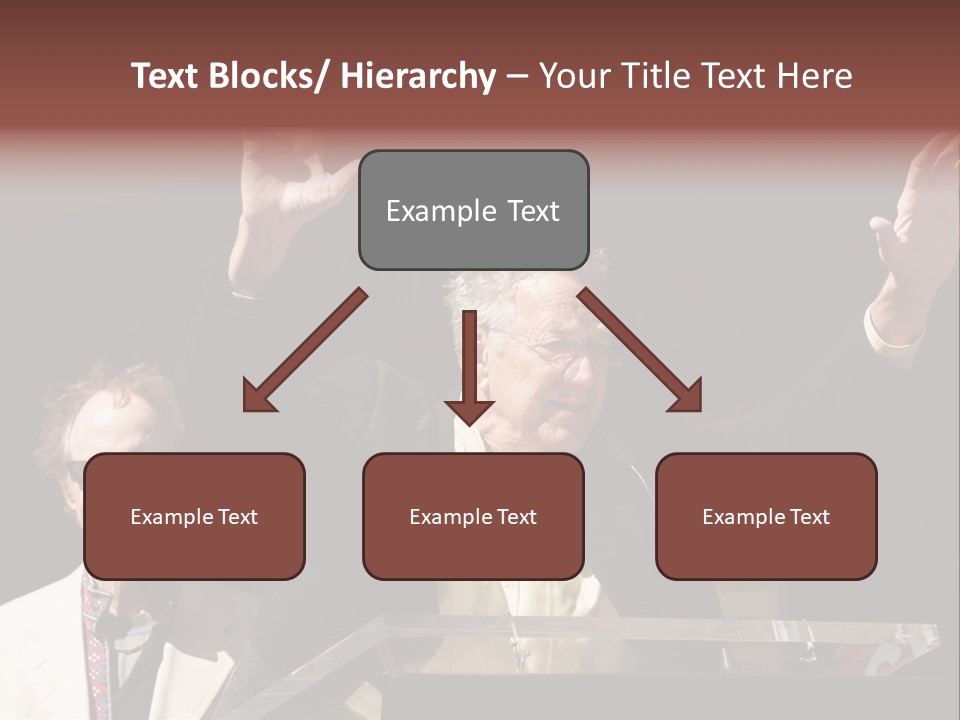 A Man Giving A Speech At A Podium PowerPoint Template