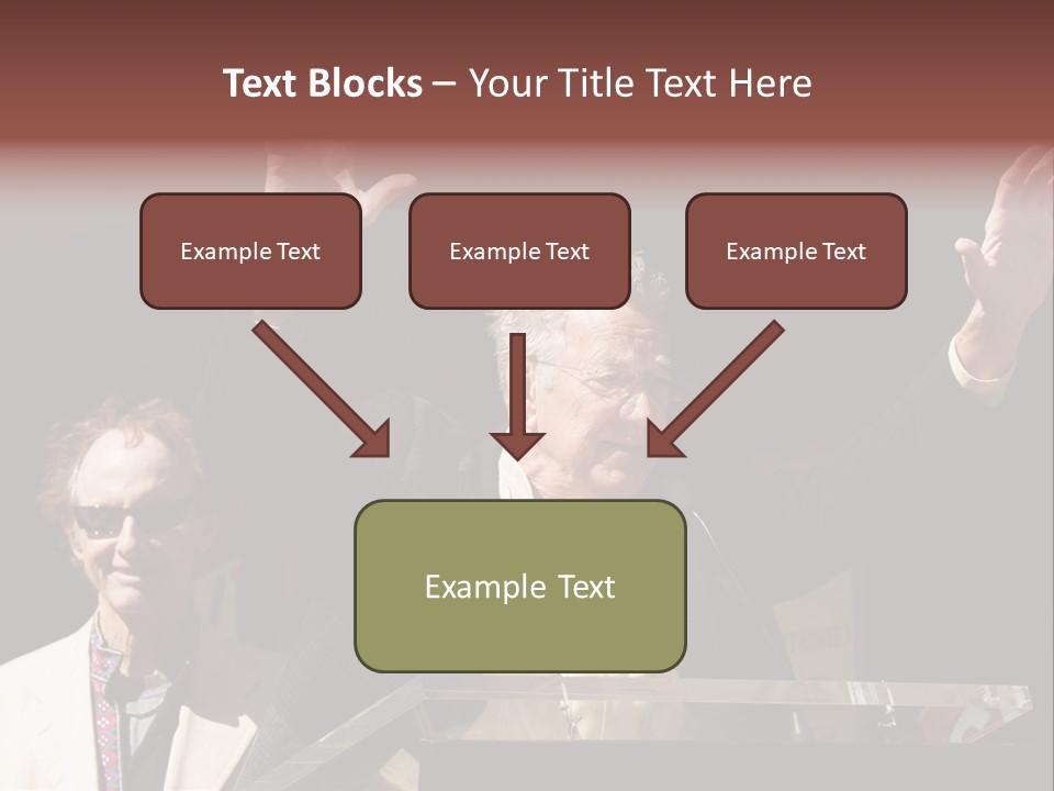 A Man Giving A Speech At A Podium PowerPoint Template