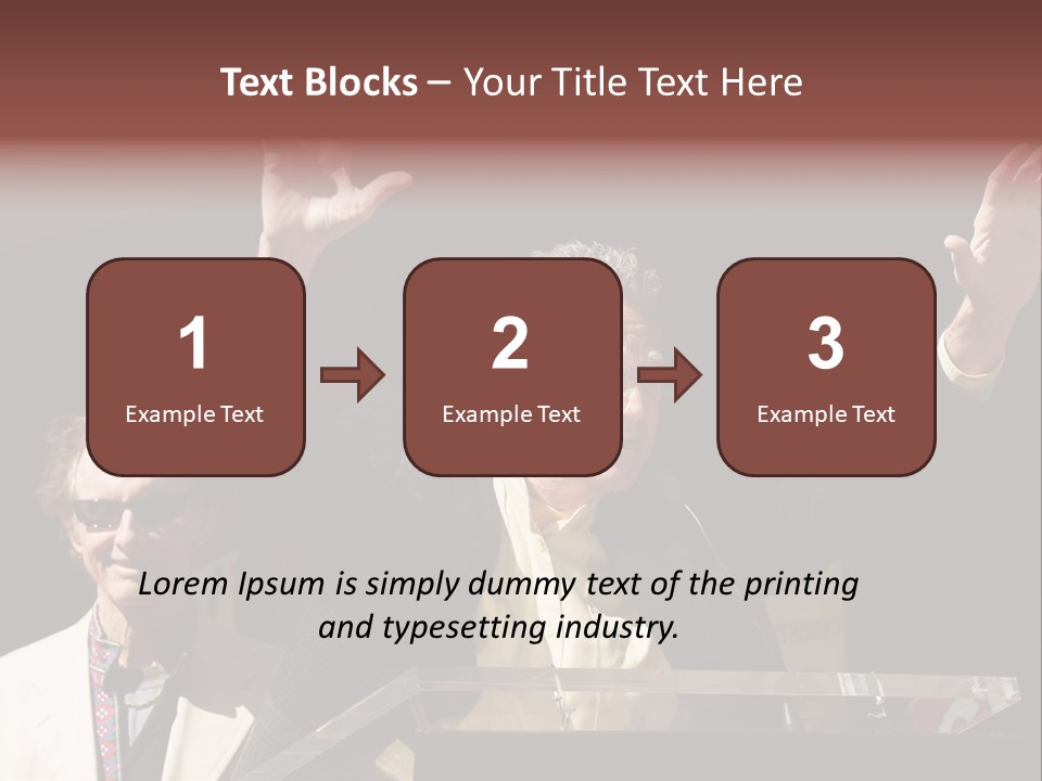 A Man Giving A Speech At A Podium PowerPoint Template