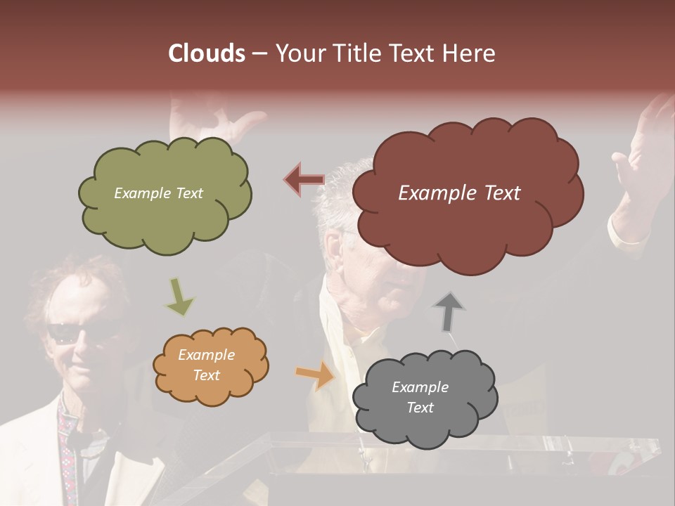 A Man Giving A Speech At A Podium PowerPoint Template