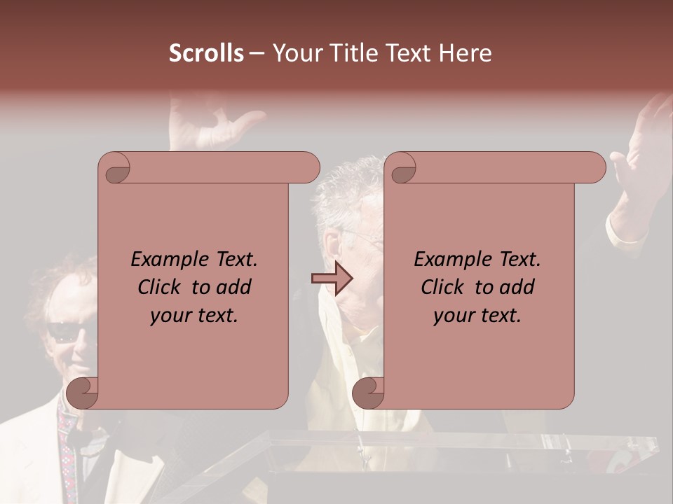 A Man Giving A Speech At A Podium PowerPoint Template