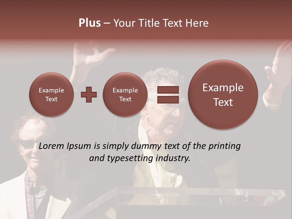 A Man Giving A Speech At A Podium PowerPoint Template