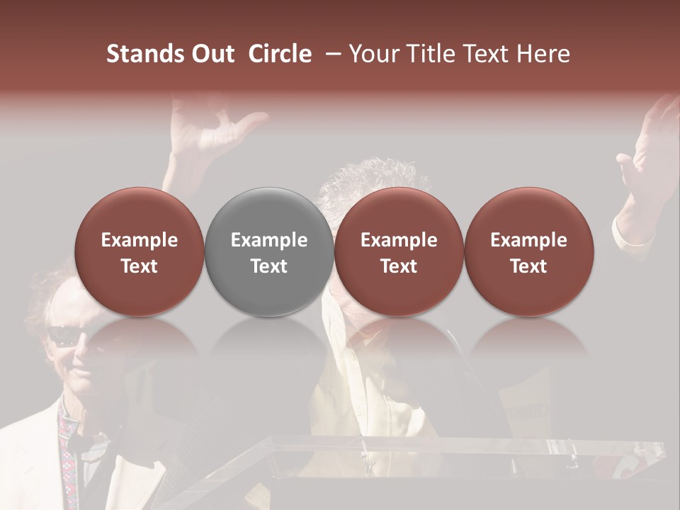 A Man Giving A Speech At A Podium PowerPoint Template