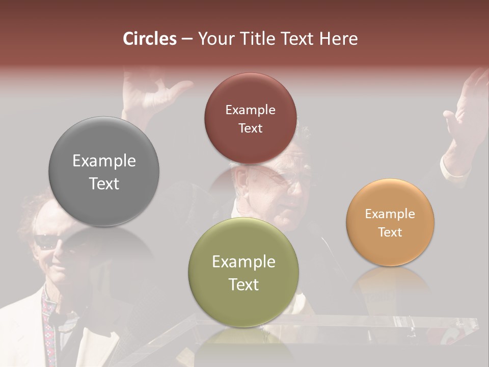 A Man Giving A Speech At A Podium PowerPoint Template