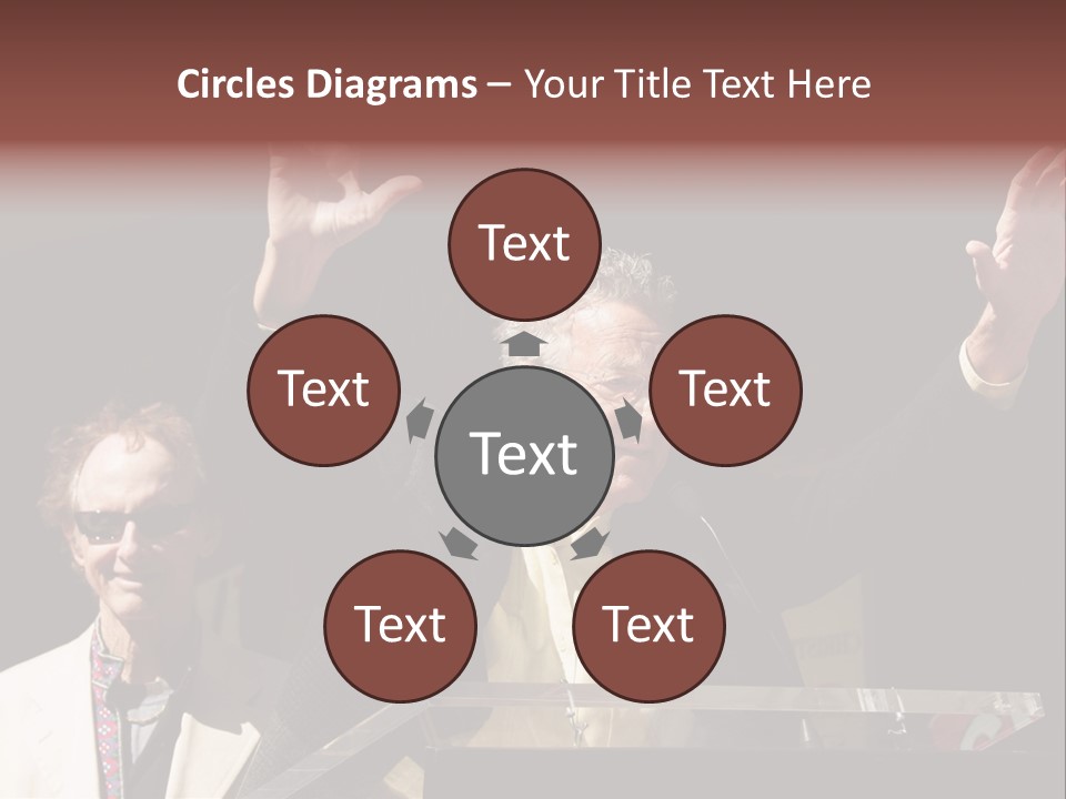 A Man Giving A Speech At A Podium PowerPoint Template