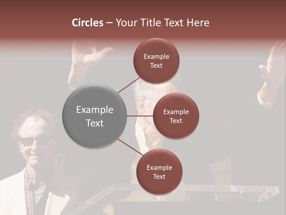 A Man Giving A Speech At A Podium PowerPoint Template