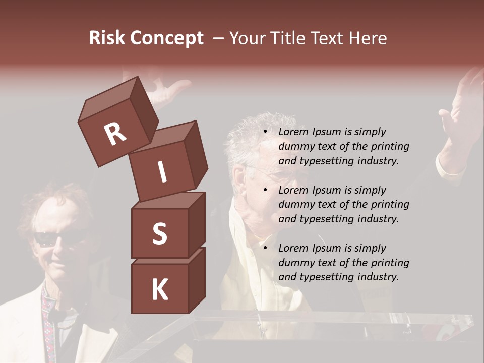 A Man Giving A Speech At A Podium PowerPoint Template