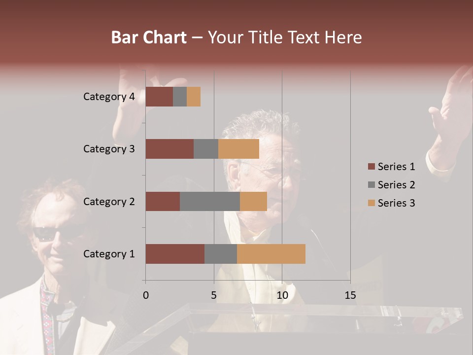 A Man Giving A Speech At A Podium PowerPoint Template