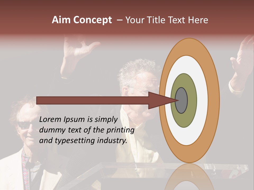 A Man Giving A Speech At A Podium PowerPoint Template