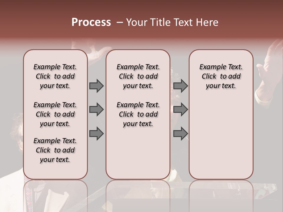 A Man Giving A Speech At A Podium PowerPoint Template