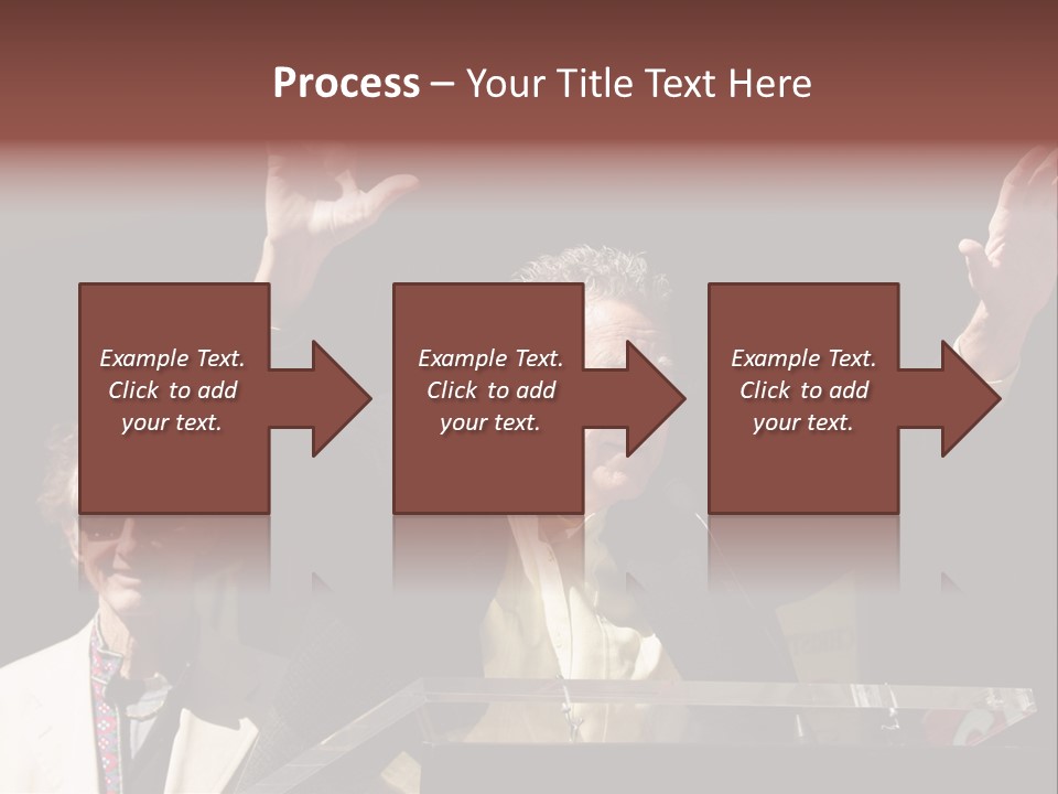 A Man Giving A Speech At A Podium PowerPoint Template