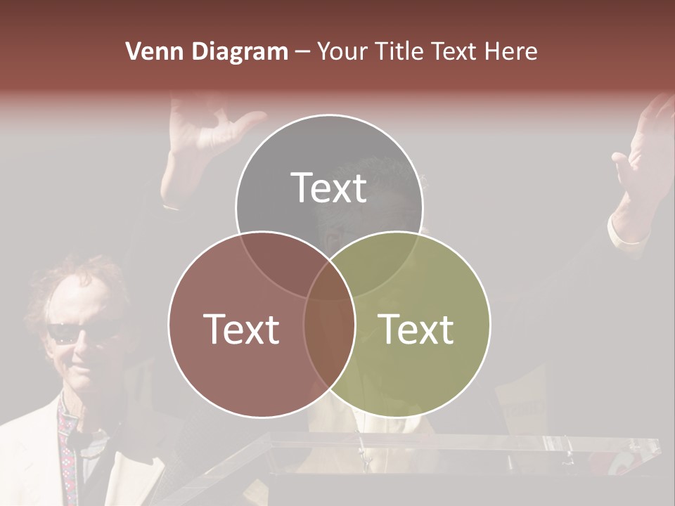 A Man Giving A Speech At A Podium PowerPoint Template