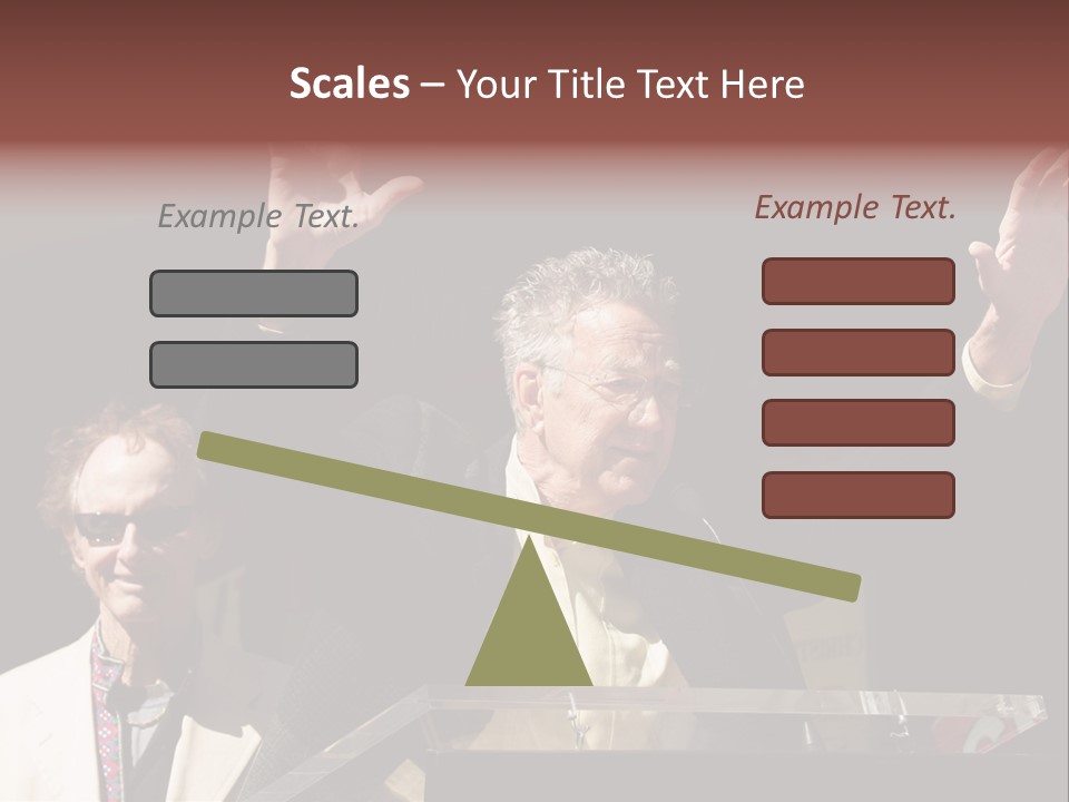A Man Giving A Speech At A Podium PowerPoint Template