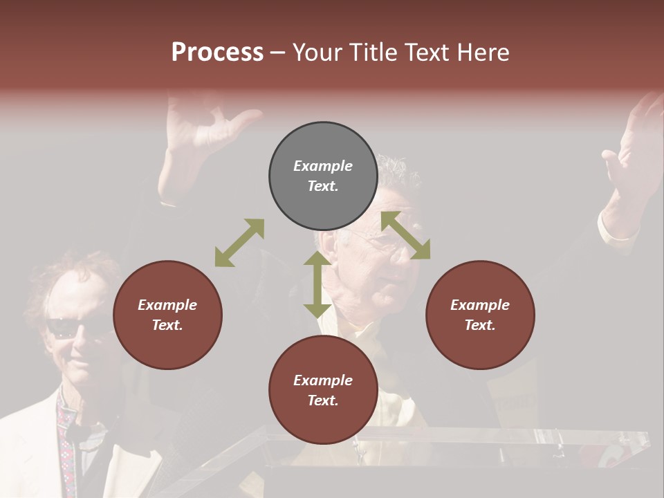 A Man Giving A Speech At A Podium PowerPoint Template