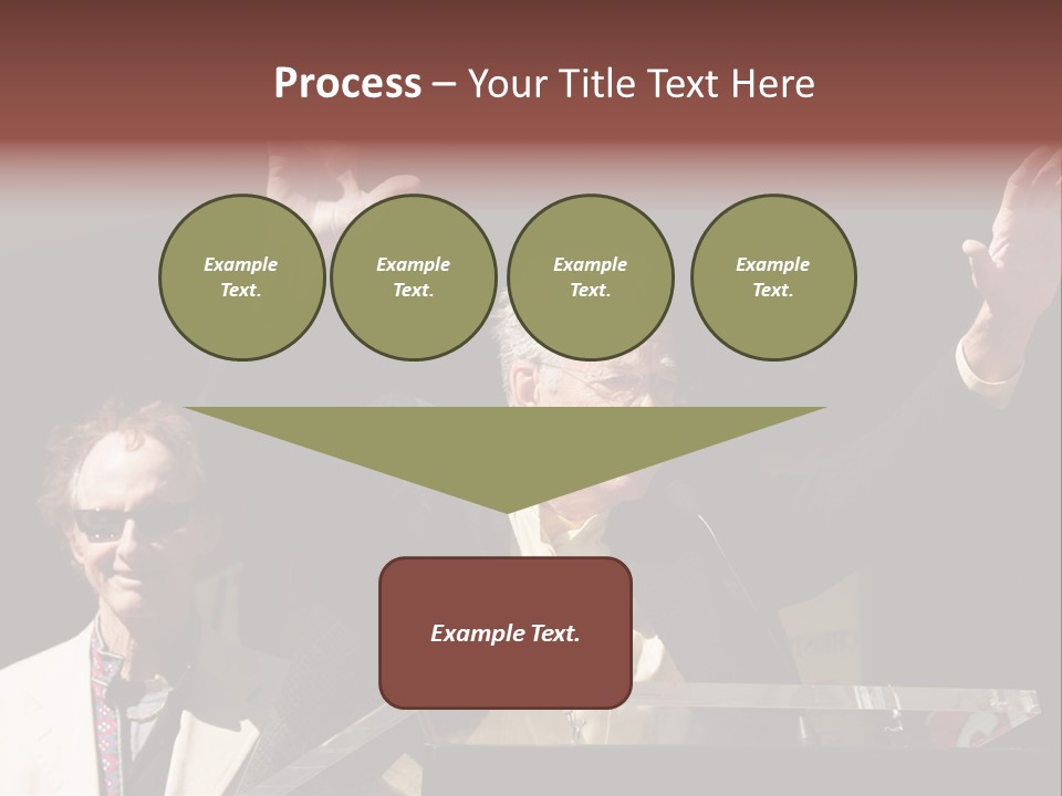 A Man Giving A Speech At A Podium PowerPoint Template