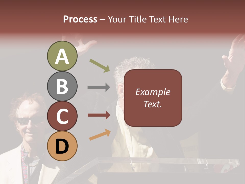A Man Giving A Speech At A Podium PowerPoint Template