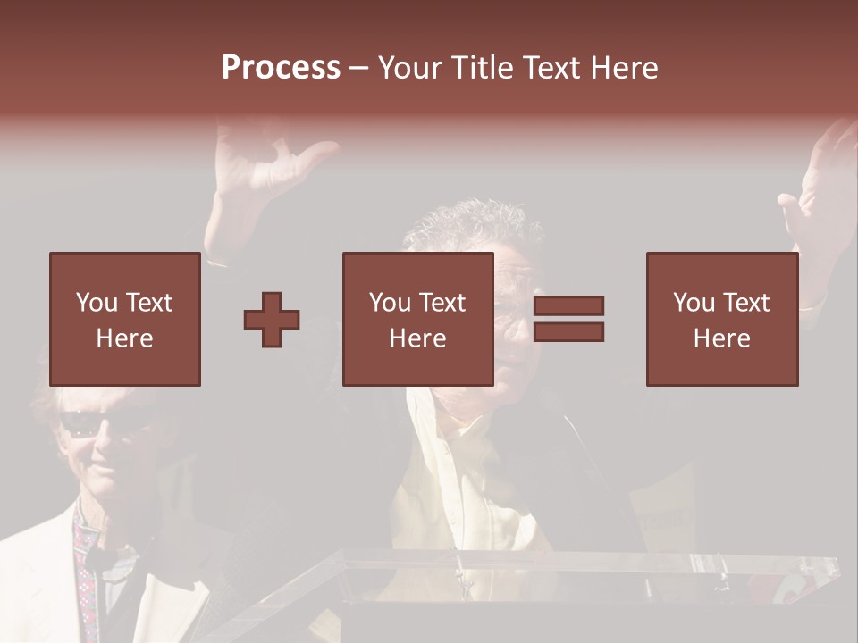 A Man Giving A Speech At A Podium PowerPoint Template