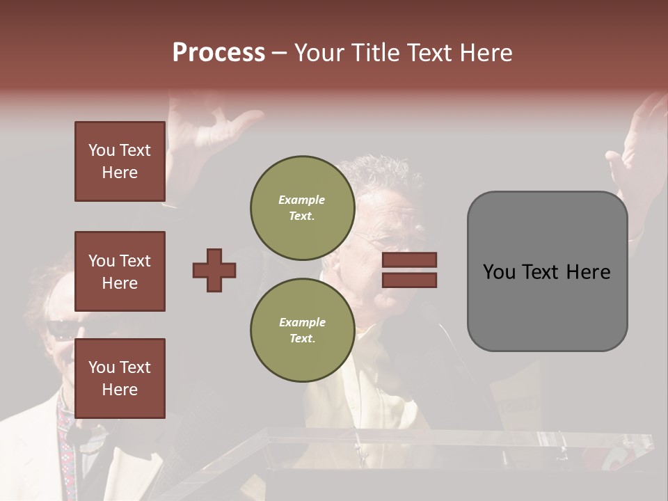 A Man Giving A Speech At A Podium PowerPoint Template