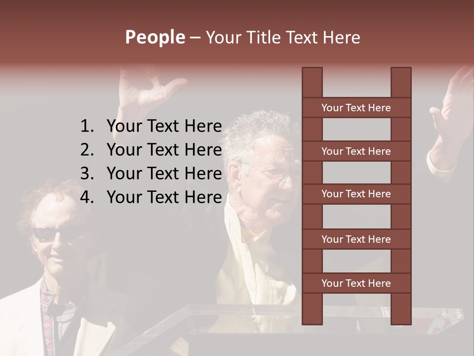 A Man Giving A Speech At A Podium PowerPoint Template