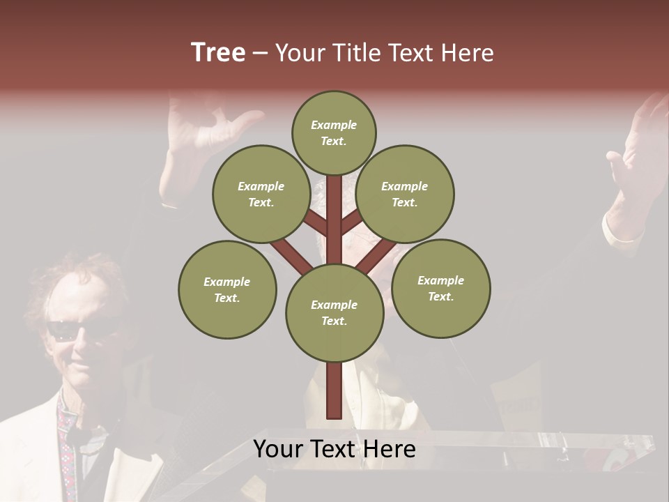 A Man Giving A Speech At A Podium PowerPoint Template