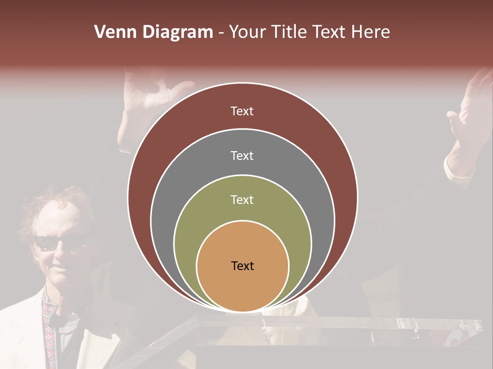 A Man Giving A Speech At A Podium PowerPoint Template