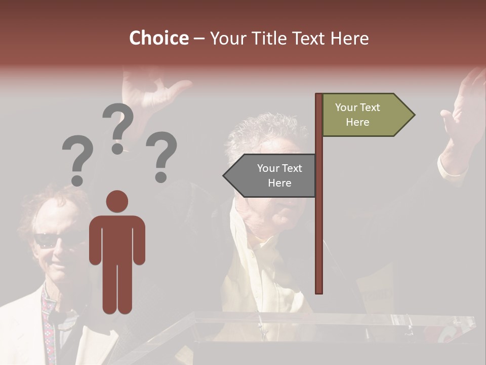 A Man Giving A Speech At A Podium PowerPoint Template