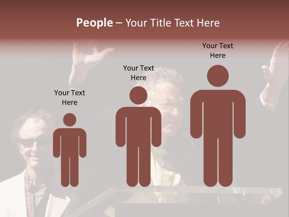 A Man Giving A Speech At A Podium PowerPoint Template