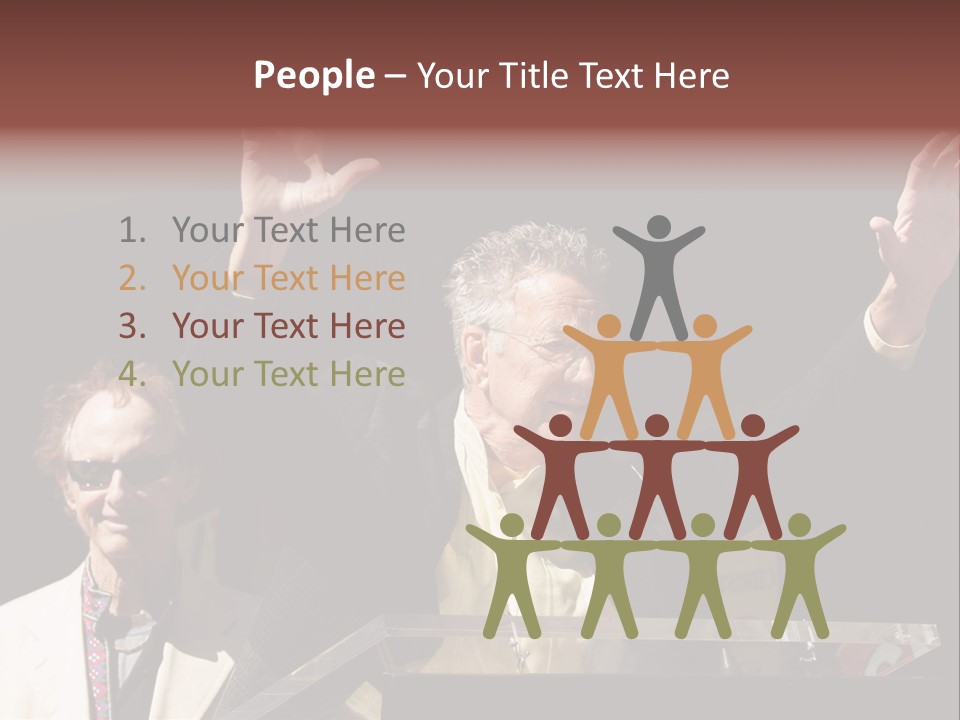 A Man Giving A Speech At A Podium PowerPoint Template