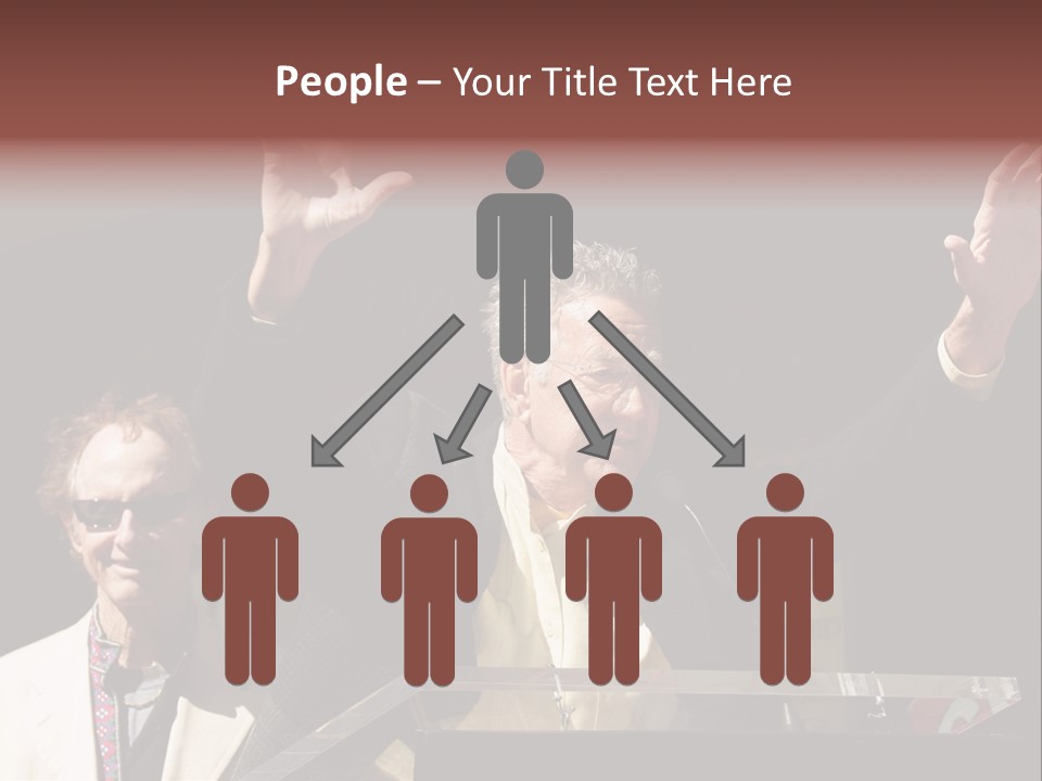 A Man Giving A Speech At A Podium PowerPoint Template