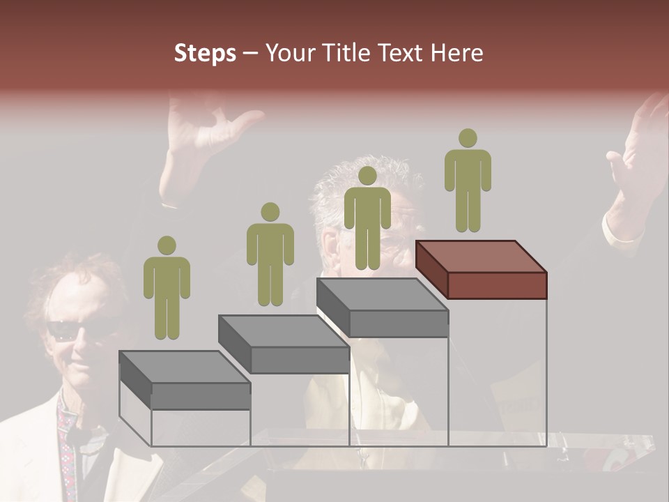 A Man Giving A Speech At A Podium PowerPoint Template