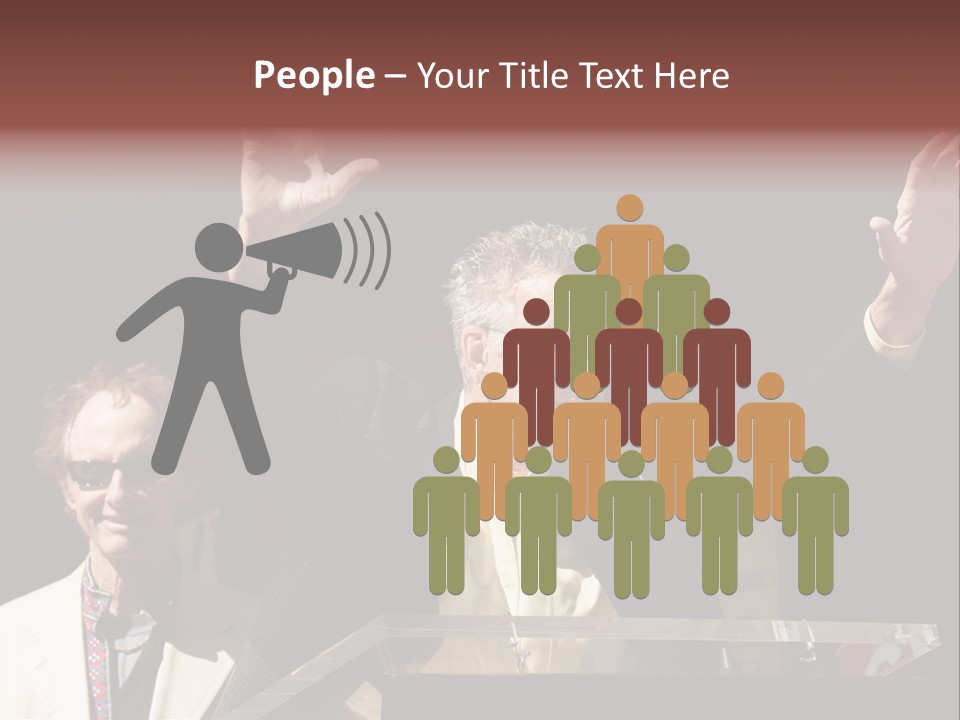 A Man Giving A Speech At A Podium PowerPoint Template