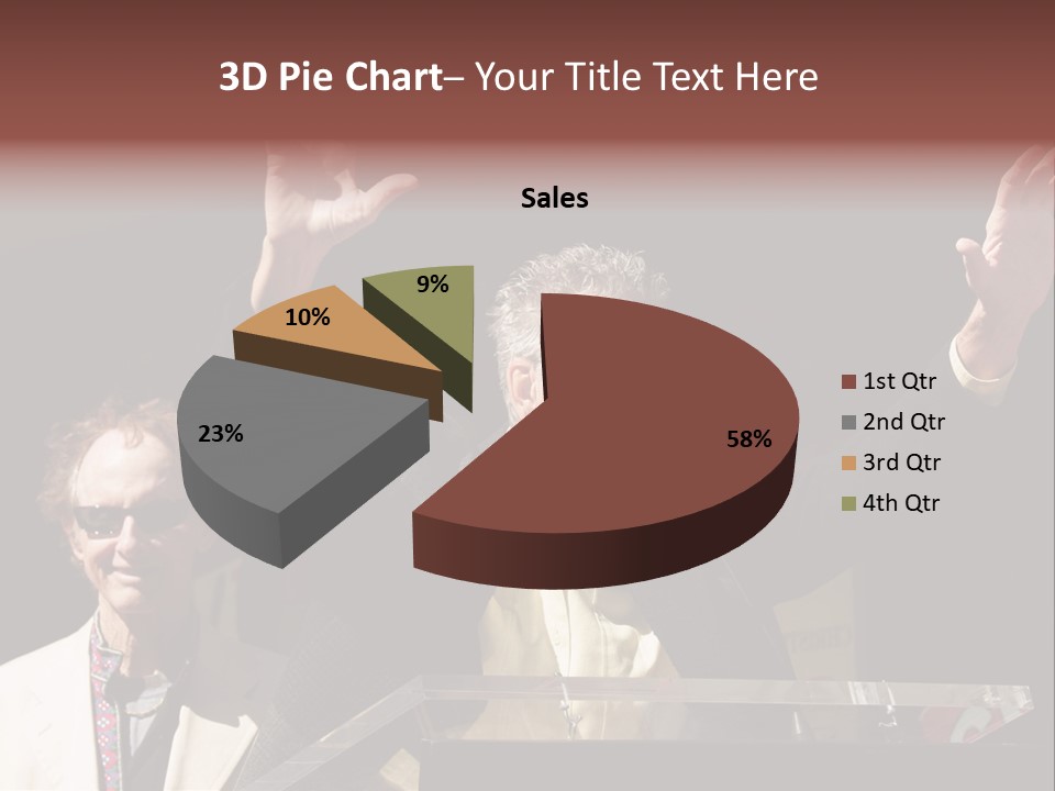 A Man Giving A Speech At A Podium PowerPoint Template