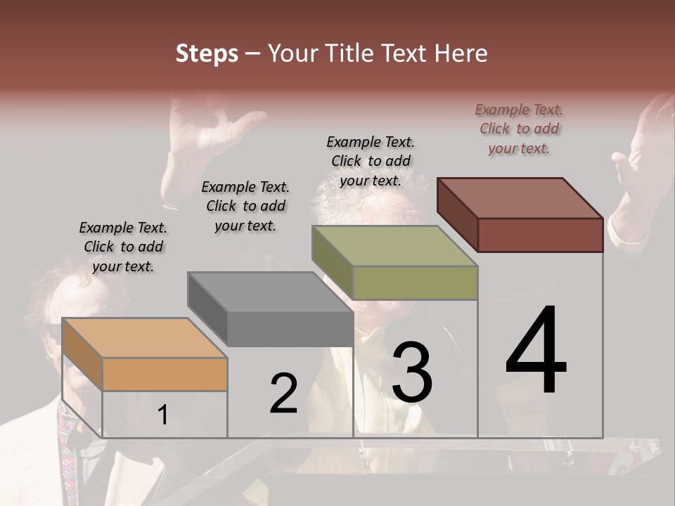 A Man Giving A Speech At A Podium PowerPoint Template